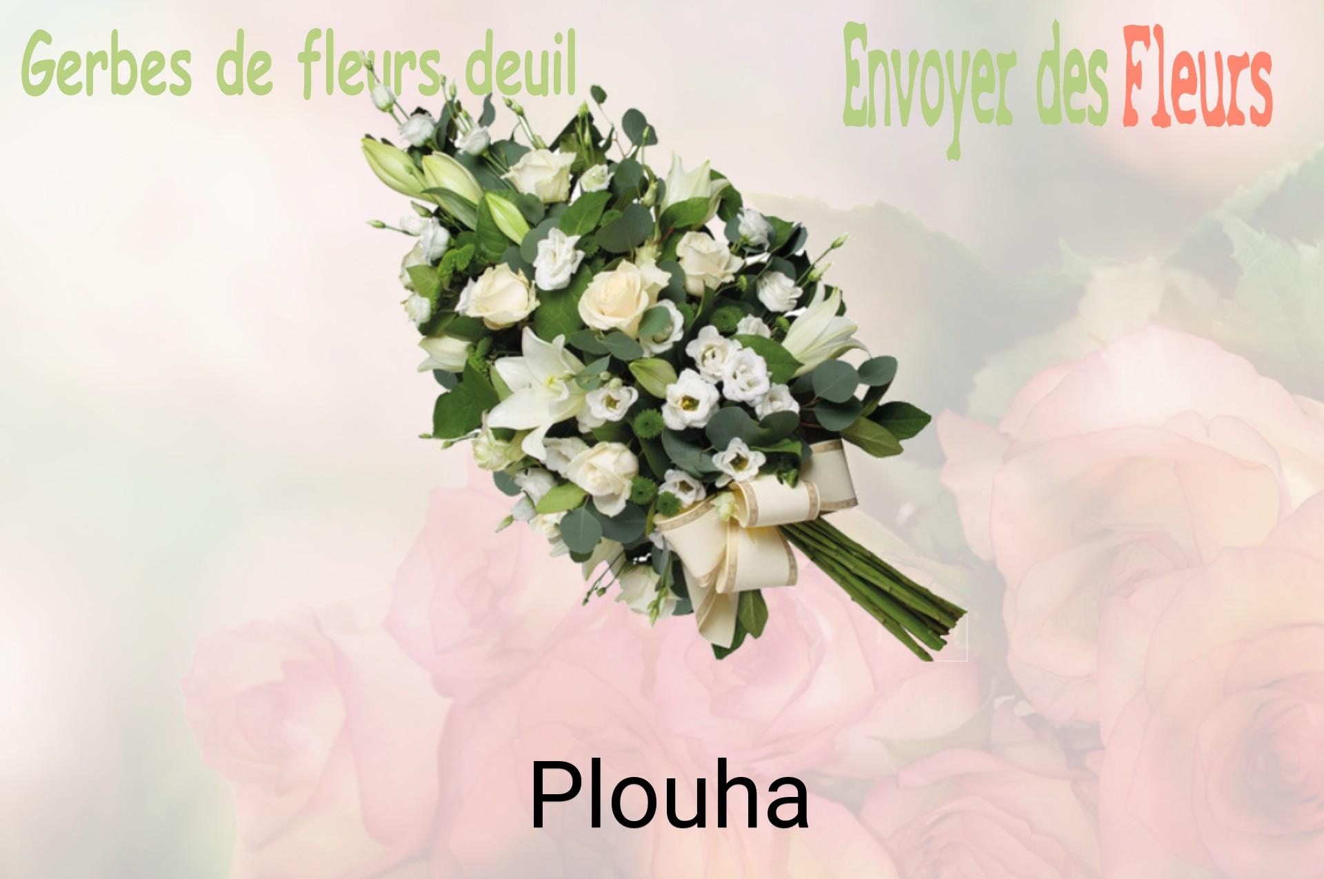 Gerbe de fleurs de deuil livrée à Plouha